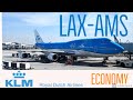 FLIGHT REPORT | Los Angeles to Amsterdam | KLM ECONOMY Boeing 747-400 COMBI | FlyWithMe!