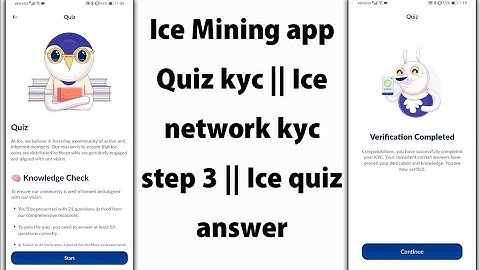 Ice Mining App Quiz KYC 3 | ice quiz answers | Technical Fahdii