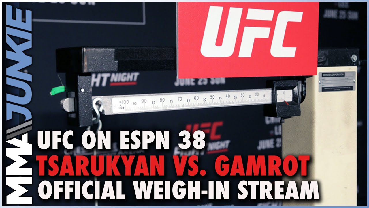 UFC on ESPN 38: Tsarukyan vs. Gamrot official weigh-in live stream