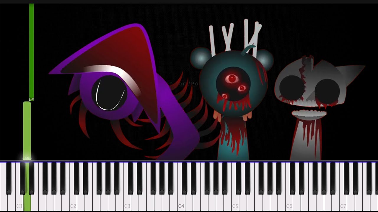 Incredibox Sprunki Phase 9 Sounds 👉 Piano Tutorial