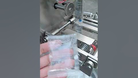 Apple sauce paste automatic vertical bag form fill seal machine bagging machine testing video