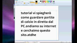 come guardare partite di calcio in diretta dal PC gratis
