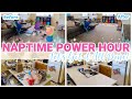 NAPTIME POWER HOUR | LET'S GET IT ALL DONE! CLEANING MOTIVATION | CLEAN WITH ME!