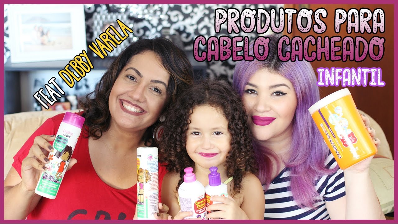 PRODUTOS PARA CABELO CACHEADO INFANTIL [NO/LOW POO] Feat. Debby Varela