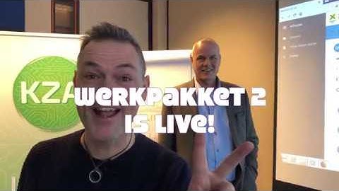 2e werkpakket kza is live