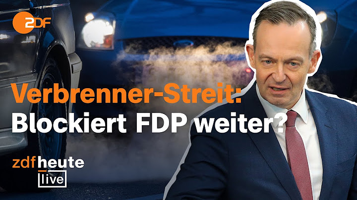 Streit um Verbrenner-Aus? Statement von Verkehrsminister Wissing | ZDFheute live