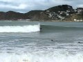 Surfing Lyall Bay Wellington