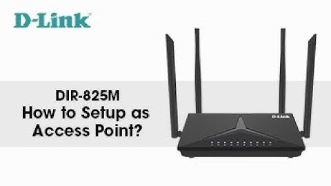 D-Link, How to Setup DIR-825M AC1200 MU-MIMO Wi-Fi Gigabit Router as Access Point