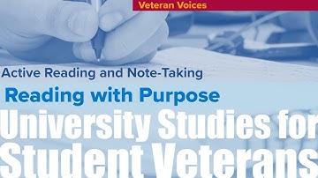 0204: Active Reading and Note Taking: Veteran Voices - Reading with Purpose