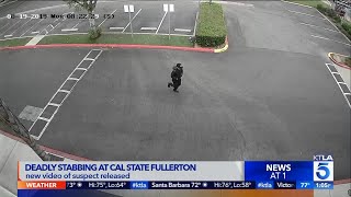 Authorities on tuesday released surveillance video and a sketch of
suspect in the deadly stabbing retired california state university
fullerton admini...