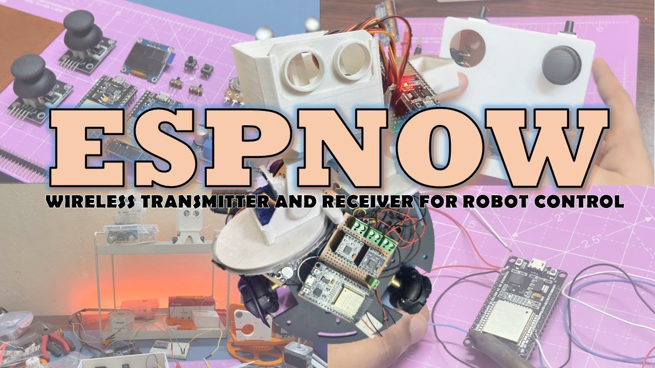 ESP-NOW Based Wireless Transmitter and Receiver for Robot Control