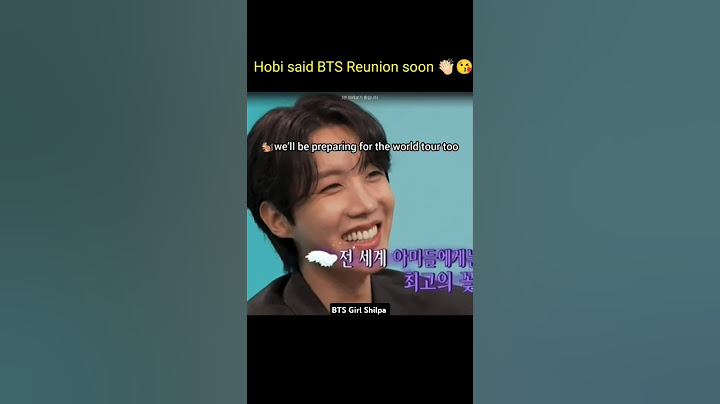 Hobi said BTS Reunion soon 👏🏻😘 #bts #shorts