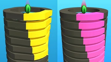 Helix Stack Ball! Very satisfying and relaxing ASMR slicing game