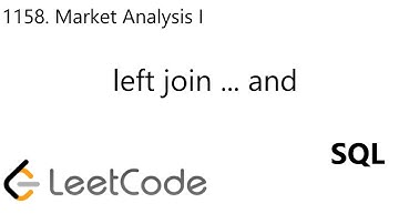 LeetCode 1158. Market Analysis I | Left join ... and | SQL