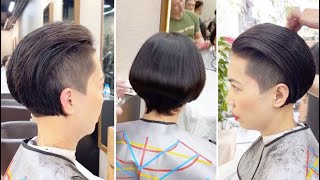 Women&#39;s Short Undercut Haircut &amp; Hairstyle Tutorial | Creative Bob &amp; Short Pixie Cuts