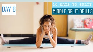 HOW TO DO MIDDLE SPLIT? Day 6 of 10 Days Split Challenge (for Beginners)  #10daysplitchallenge