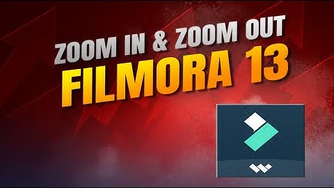 Filmora 13 tutorial video edit zoom in zoom out