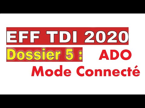 EFF TDI 2020 Dossier 5 : Correction avec Le mode connecté