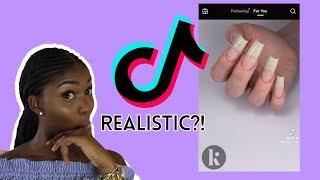 Hyper Realistic Nails?? Trying Viral TikTok Nails