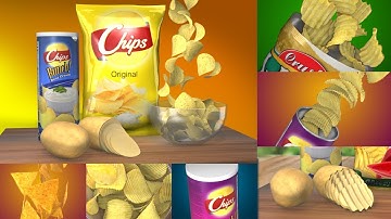 3d Chips Template HD