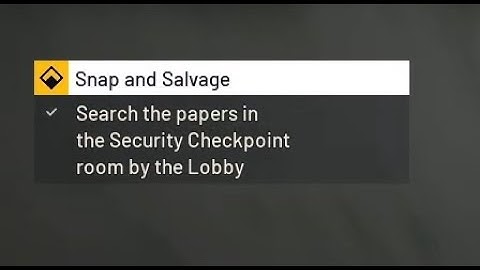 Search the papers in the security checkpoint room by the lobby in Arc Raiders