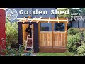 Framing a DIY Shed with Trash Can Cover