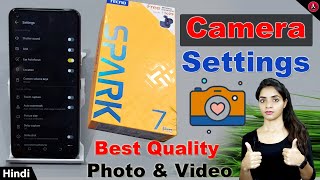 Tecno spark 7 pro camera settings | Beauty mode | Tecno spark 7 pro me camera setting kaise kare screenshot 5