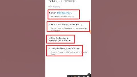 Mobile All document backup to Computer Rules on Redmi Note 10 and 10pro