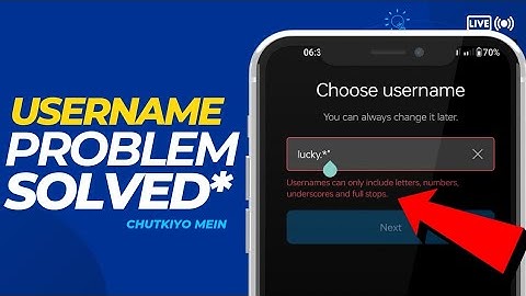 Usernames can only use letters numbers underscores and periods | Instagram username is not available
