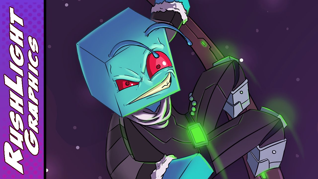 RushLight Invader - Minecraft SpeedArt - YouTube