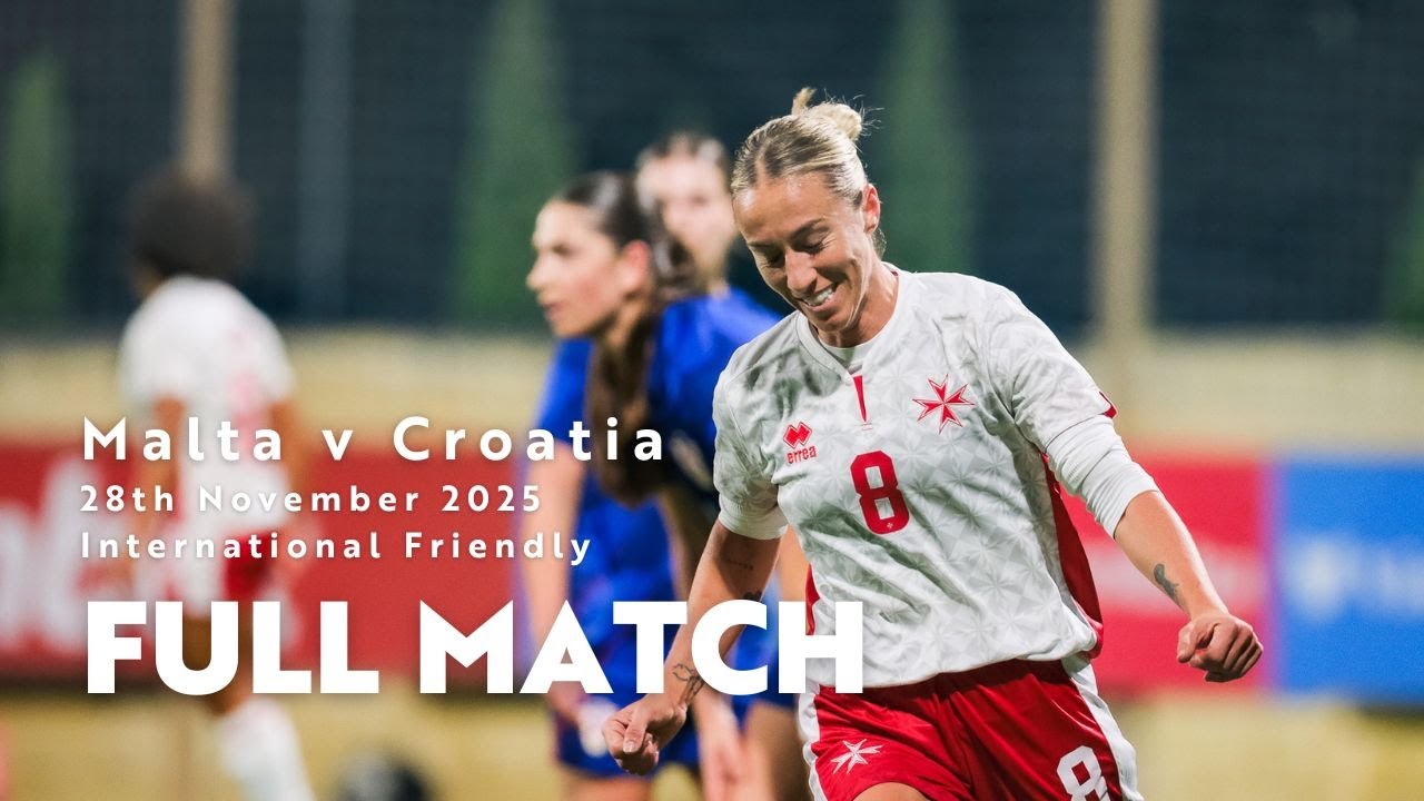 希少 '00 MALTA vs ENGLAND 国際親善試合プログラム Malta vs Croatia - Women's International Friendly Match - YouTube