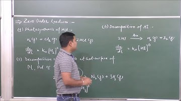 CH-XII-2-07 Zero order reaction, By Shukla sir,  Pradeep Kshetrapal channel