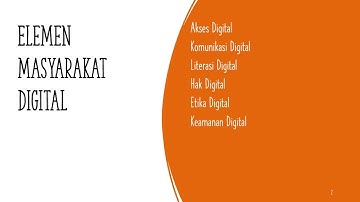 Elemen masyarakat digital