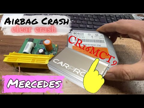 how to fix Mercedes-Benz Airbag Module🤔 Reset Crash Data Restore using Carprog CR16MCT9