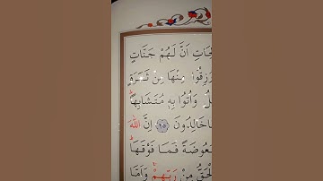 سورة البقرة الأية 24 إلى 25