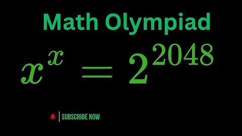 A Nice Exponential Olympiad Math Problem | Find the value of X