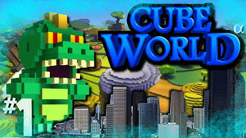 Cube World Gameplay - Part 1 - Learning The Basics (Open Alpha)