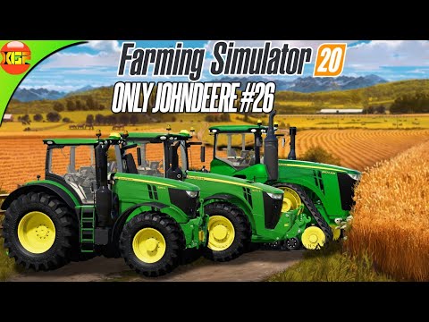 JOHN DEERE 9620 RX, Farming Simulator 20 GA Gameplay Fs20, Timelapse