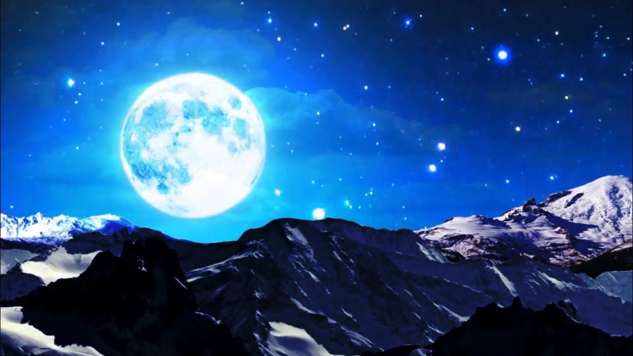 HD Full Moon Clouds Night Background Animated Video Free Downloads - YouTube