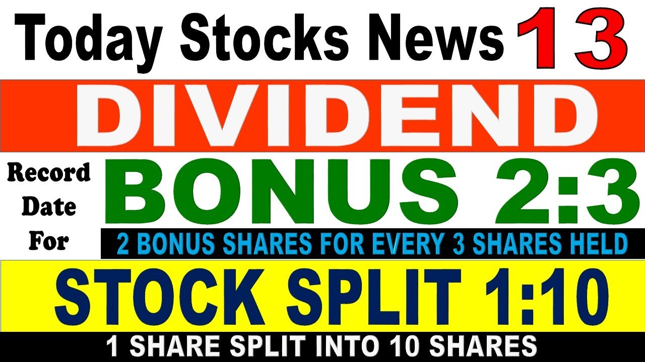 Record Date For Dividend Bonus 2 3 Stock Split 1 10 Upcoming Record Date For Dividend Bonus 2 3 Stock Split 1 10 Upcoming