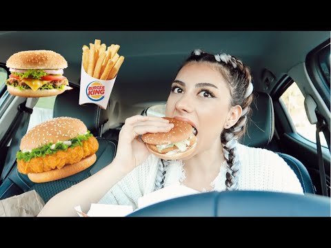 ARABADA BURGER KINGS MUKBANG YESSS ! 🍔🍟 SOHBETLİ + DÖKMELİ 😱 🥤