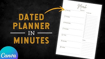 How to Create a Dated Weekly Planner in Canva Using Bulk Create (Fast & Easy)