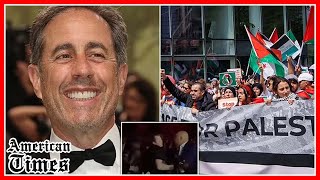 Jerry Seinfeld's stand up show is interrupted by pro Palestine heckler screaming 'free Gaza'