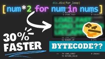 Why are List Comprehensions Faster than Loops? [Python Disassembly]