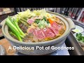 Ginpo Hana Mishima Donabe Casserole Pot - Shabu shabu dish/Claypot rice dish