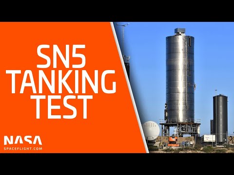Starship SN5 Fuel Tanking Test From Boca Chica, Texas