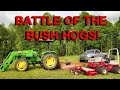 Battle of the Mowers!! Ventrac goes up against The John Deere With Woods Mower!