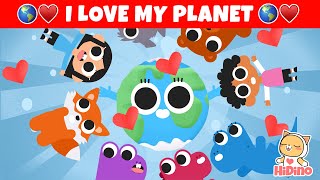 🌎 I Love My Planet 🌎 The Earth Song for children | HiDino Kids Songs screenshot 5