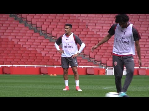 Alexis Sanchez Trains With Arsenal Squad At Emirates Stadium Ahead Of Community Shield