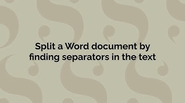 Scrivener en Word | Bestanden importeren, splitsen en exporteren